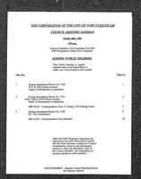 1992-10-26 - City of Port Coquitlam Council Meeting - Agenda
