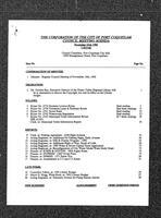1992-11-23 - City of Port Coquitlam Council Meeting - Agenda and Minutes