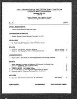 1992-12-14 - City of Port Coquitlam Council Meeting - Agenda and Minutes