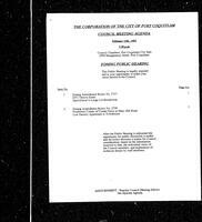 1993-02-15 - City of Port Coquitlam Council Meeting - Agenda