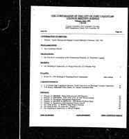 1993-02-22 - City of Port Coquitlam Council Meeting - Agenda and Minutes