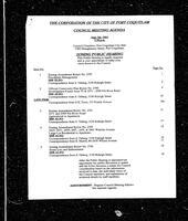 1993-06-07 - City of Port Coquitlam Council Meeting - Agenda