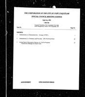 1993-06-21 - City of Port Coquitlam Council Meeting - Agenda