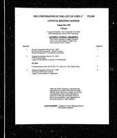 1993-08-23 - City of Port Coquitlam Council Meeting - Agenda