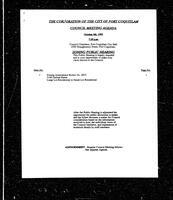 1993-10-04 - City of Port Coquitlam Council Meeting - Agenda