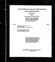 1993-10-18 - City of Port Coquitlam Council Meeting - Agenda