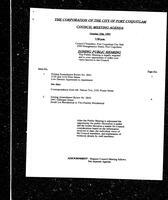 1993-10-25 - City of Port Coquitlam Council Meeting - Agenda