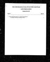 1993-12-20 - City of Port Coquitlam Council Meeting - Agenda