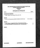 1994-03-07 - City of Port Coquitlam Council Meeting - Agenda