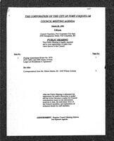 1994-03-08 - City of Port Coquitlam Council Meeting - Agenda