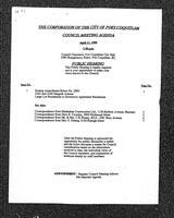1994-04-11 - City of Port Coquitlam Council Meeting - Agenda