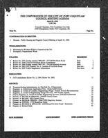 1994-04-25 - City of Port Coquitlam Council Meeting - Agenda