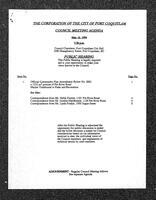 1994-05-16 - City of Port Coquitlam Council Meeting - Agenda
