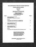 1994-08-08 - City of Port Coquitlam Council Meeting - Agenda