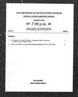 1994-11-21 - City of Port Coquitlam Council Meeting - Agenda