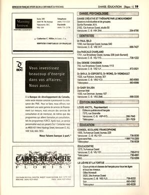   ANNUAIRE - FFCB, 1996   , page 19