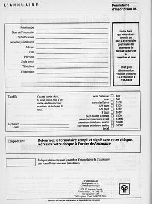   ANNUAIRE - FFCB, 1994   , page 66