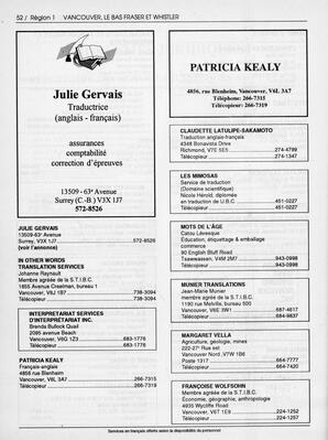   ANNUAIRE - FFCB, 1994   , page 54