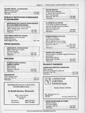   ANNUAIRE - FFCB, 1994   , page 21