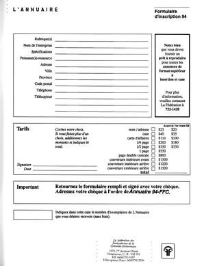  ANNUAIRE - FFCB, 1993   , page 65