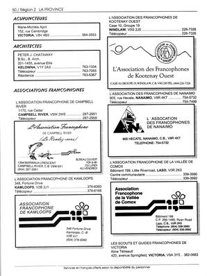   ANNUAIRE - FFCB, 1993   , page 52