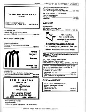   ANNUAIRE - FFCB, 1993   , page 21