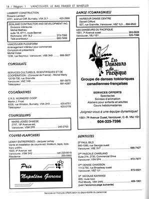   ANNUAIRE - FFCB, 1993   , page 20