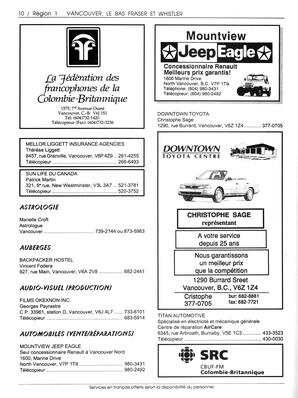   ANNUAIRE - FFCB, 1993   , page 12