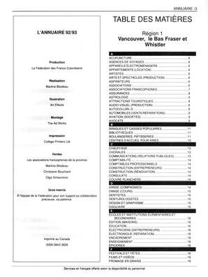   ANNUAIRE - FFCB, 1992   , page 5