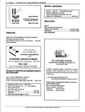   ANNUAIRE - FFCB, 1992   , page 18