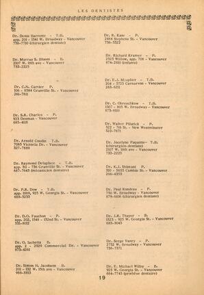   ANNUAIRE - FFCB, 1975   , page 19