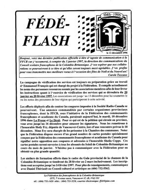   FÉDÉ-FLASH, 1996   , page 1