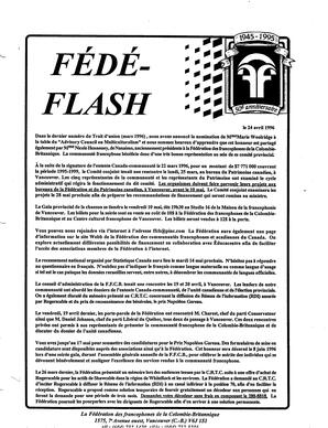  FÉDÉ-FLASH, 1996   , page 1