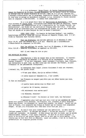   DANS L'CADRE, 1988   , page 4