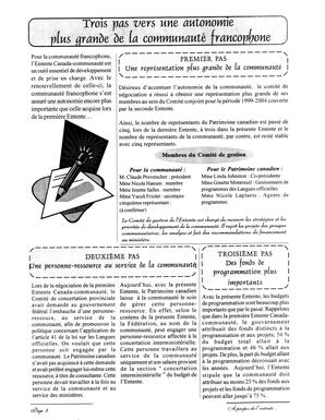   À PROPOS DE L'ENTENTE - FFCB, 2000   , page 2