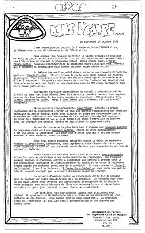   DANS L'CADRE, 1988   , page 1