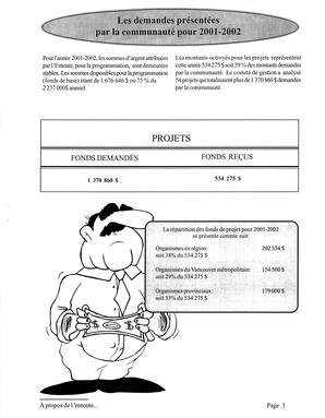   À PROPOS DE L'ENTENTE - FFCB, 2001   , page 3