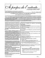 À PROPOS DE L'ENTENTE - FFCB, 1995