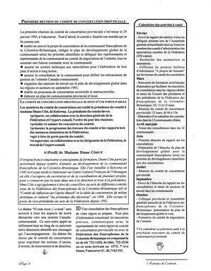   À PROPOS DE L'ENTENTE - FFCB, 1995   , page 2