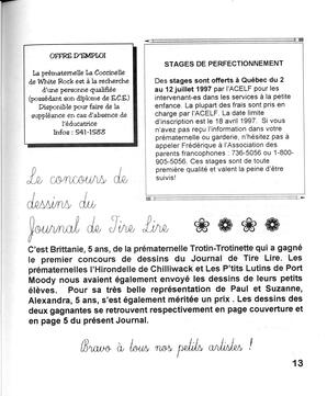   LE JOURNAL DE TIRE LIRE, 1997   , page 13