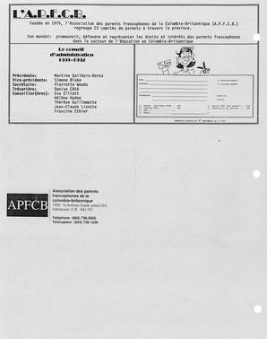   DANS L'CADRE, 1991   , page 4