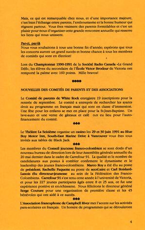   DANS L'CADRE, 1991   , page 3