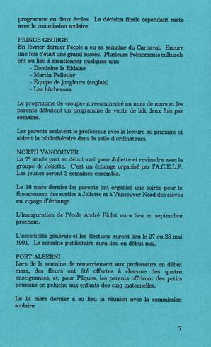   DANS L'CADRE, 1991   , page 9