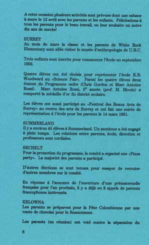   DANS L'CADRE, 1991   , page 8