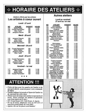   LE BULLETIN DE LA FÊTE, 1992   , page 3