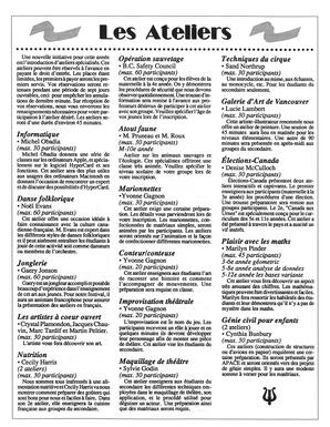   LE BULLETIN DE LA FÊTE, 1992   , page 2