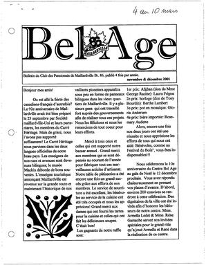   BEL AGE 86 MAILLARDVILLE, 2001   , page 1