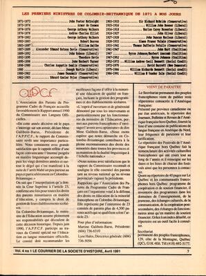   LE COURRIER, 1991   , page 7
