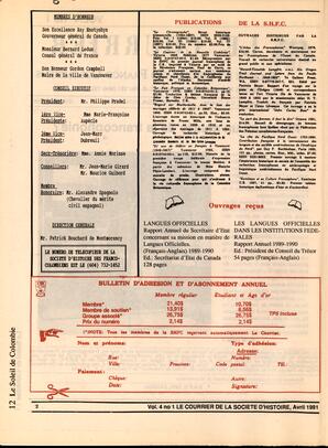   LE COURRIER, 1991   , page 2