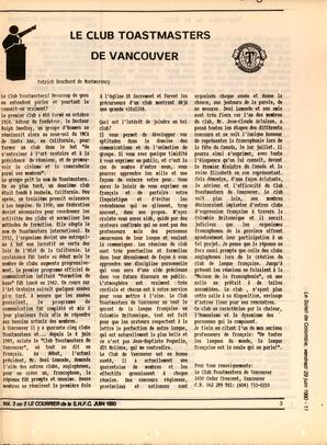   LE COURRIER, 1990   , page 3